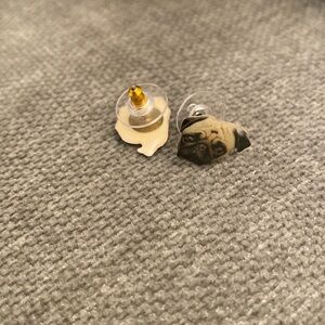 Urban Outfitters acrylic pug stud earrings
